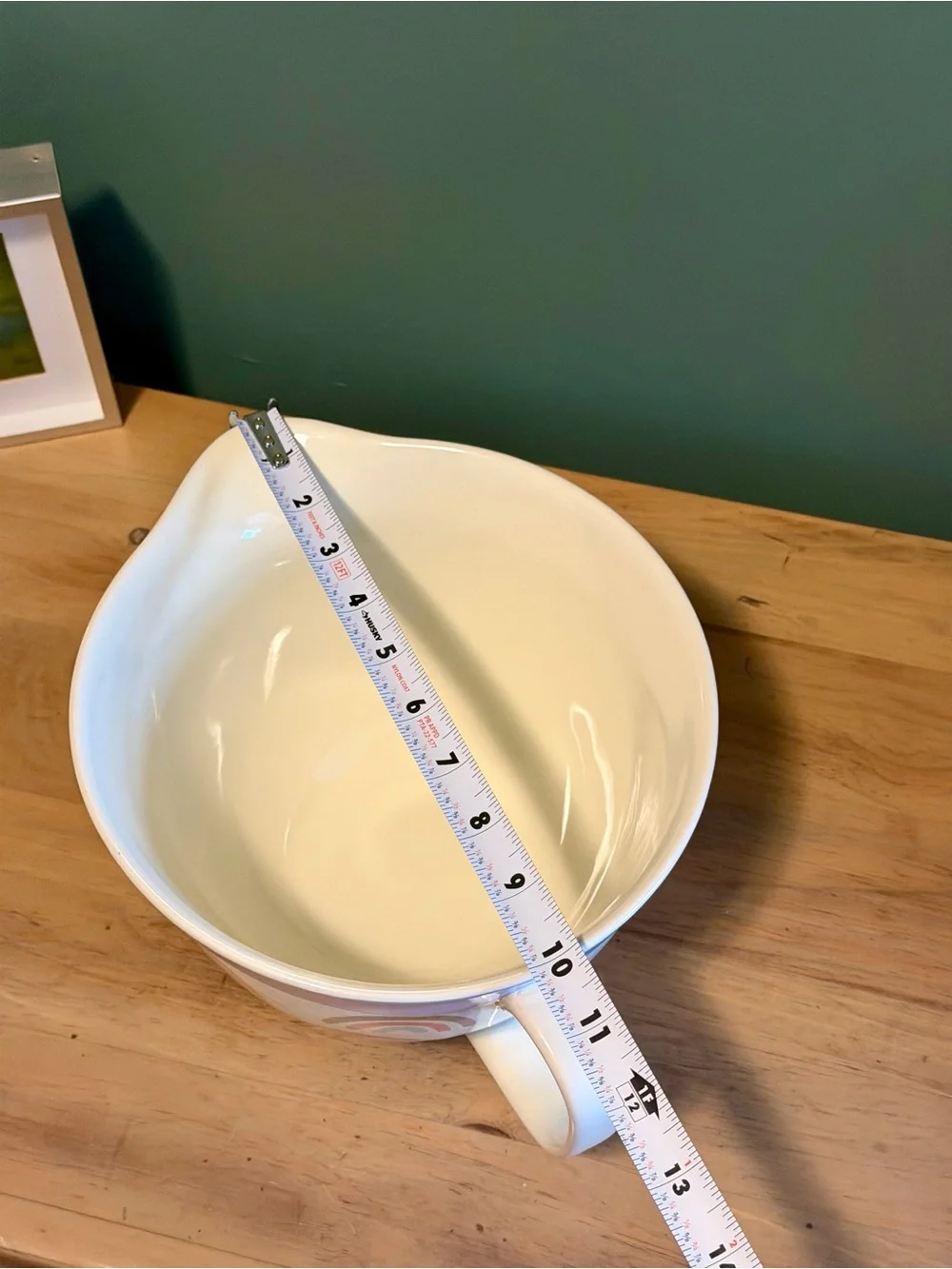 The Bake Shop Rainbow Ceramic Mixing Bowl | Large Batter Bowl